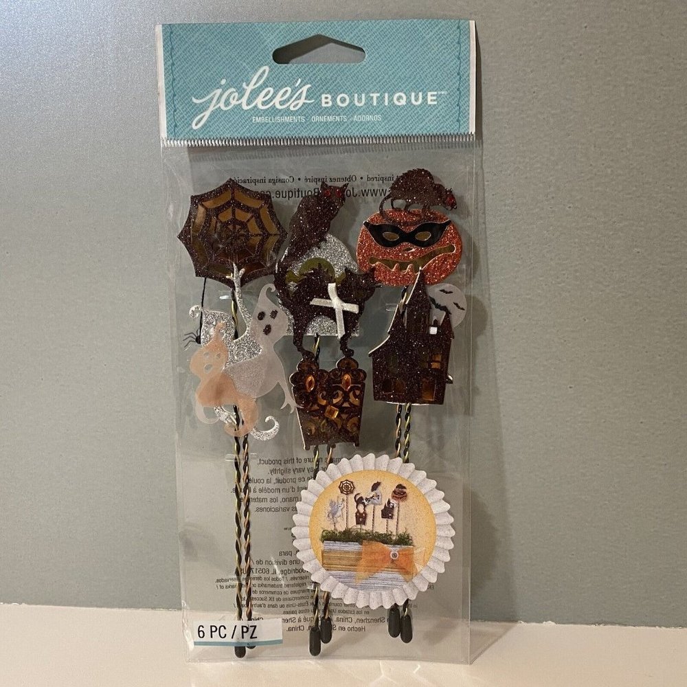 Jolee's Boutique Halloween Silhouette Sticks Dimensional Scrapbook Stickers
